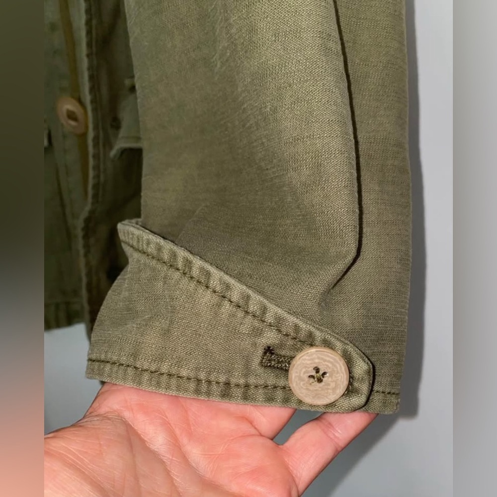 Free People Joshua Tree Utility Cargo Jacket hooded oversized 100% cotton canvas - Picture 6 of 11